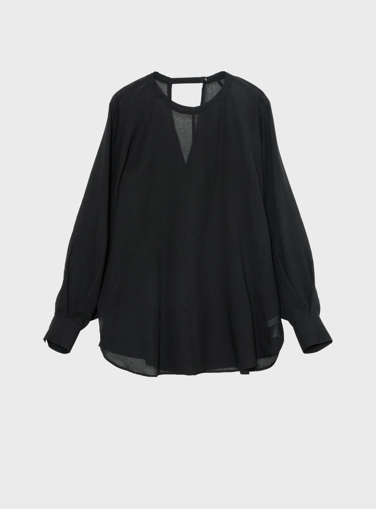 ガーゼラウンドシャツ