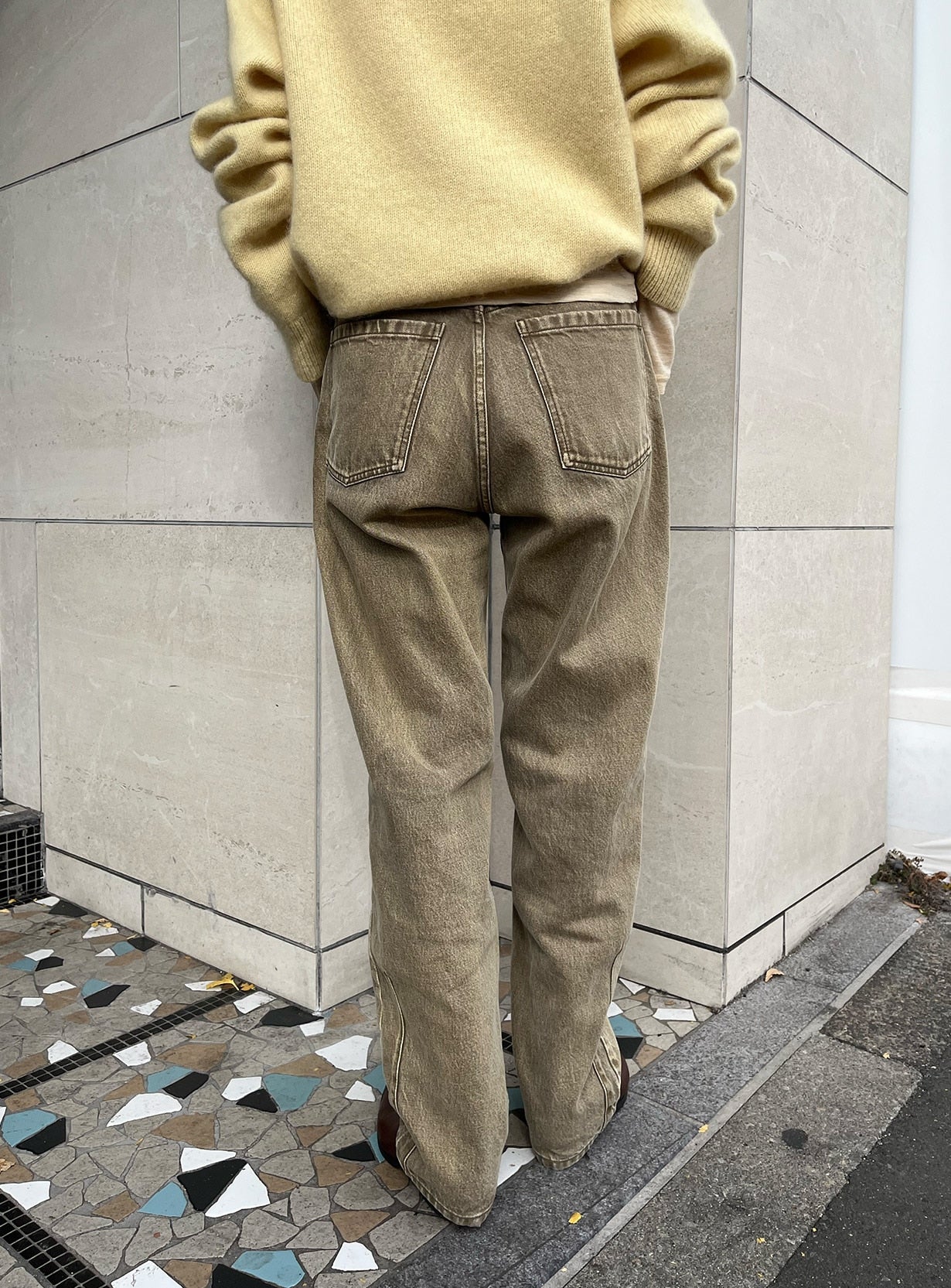 rフェードダイストレートデニム