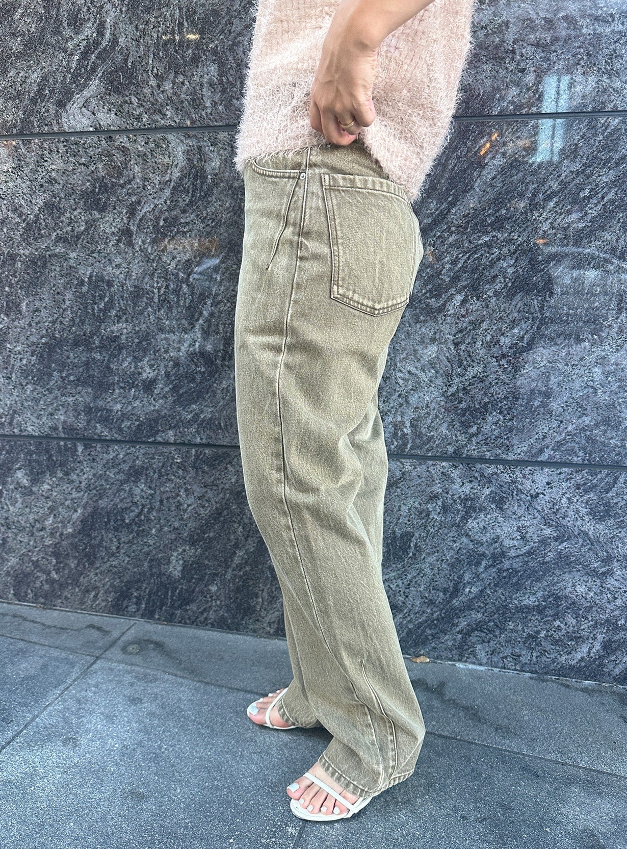 rフェードダイストレートデニム