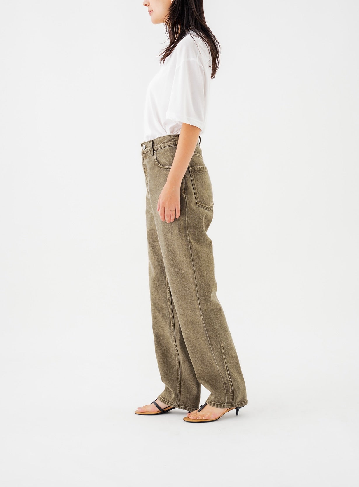 rフェードダイストレートデニム