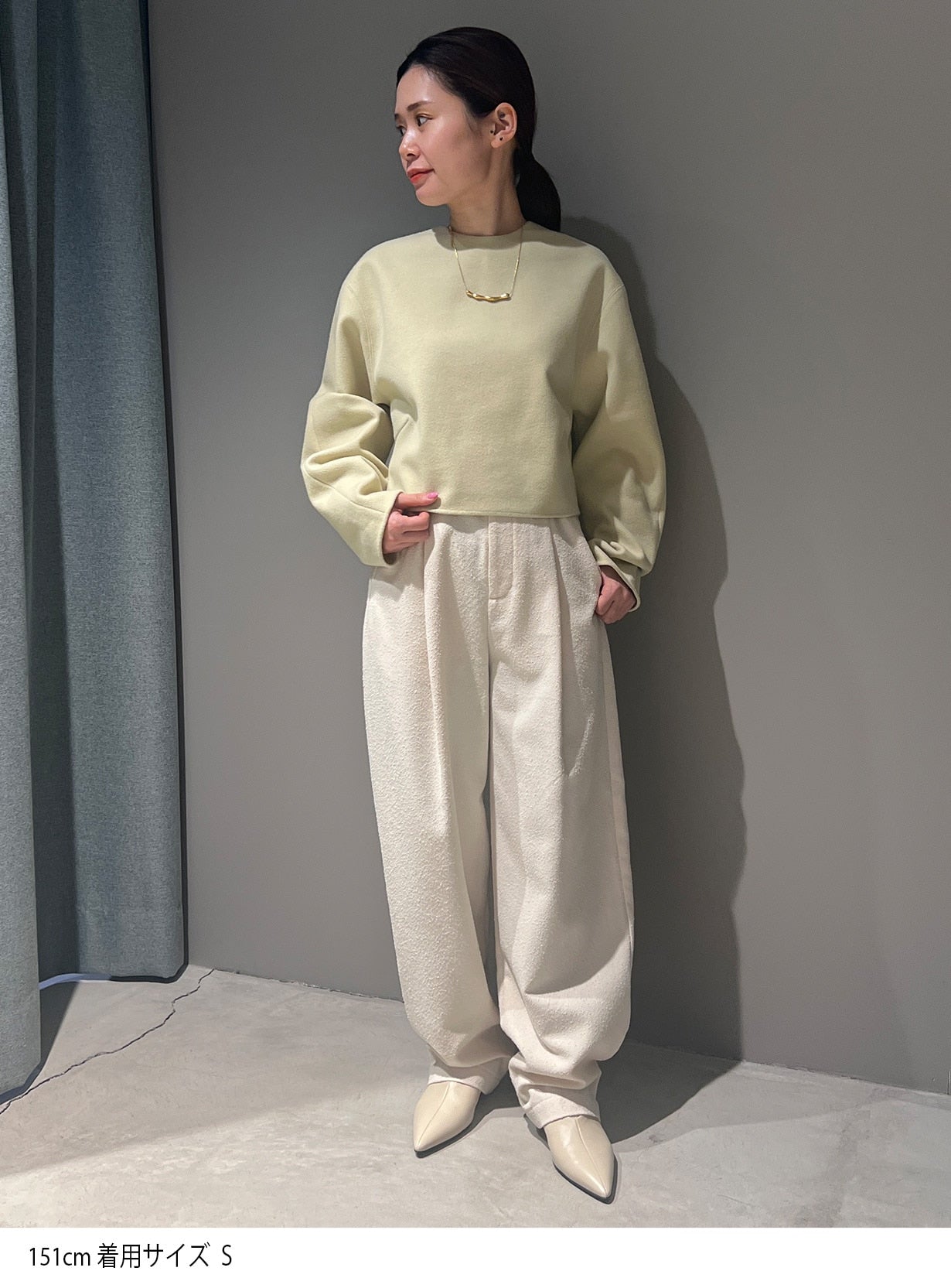 ニードルストレッチプルオーバー