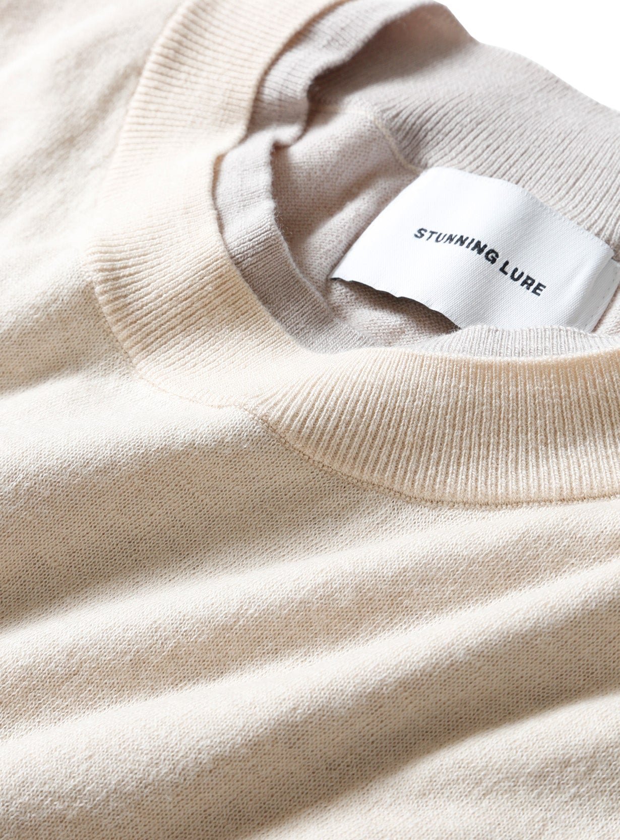 rコットンウールレイヤードプルオーバー