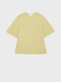 rハーフスリーブニットTシャツ