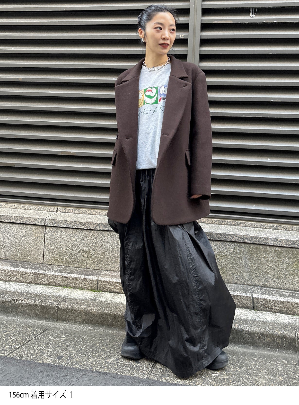 スタンドカラーメルトンコート