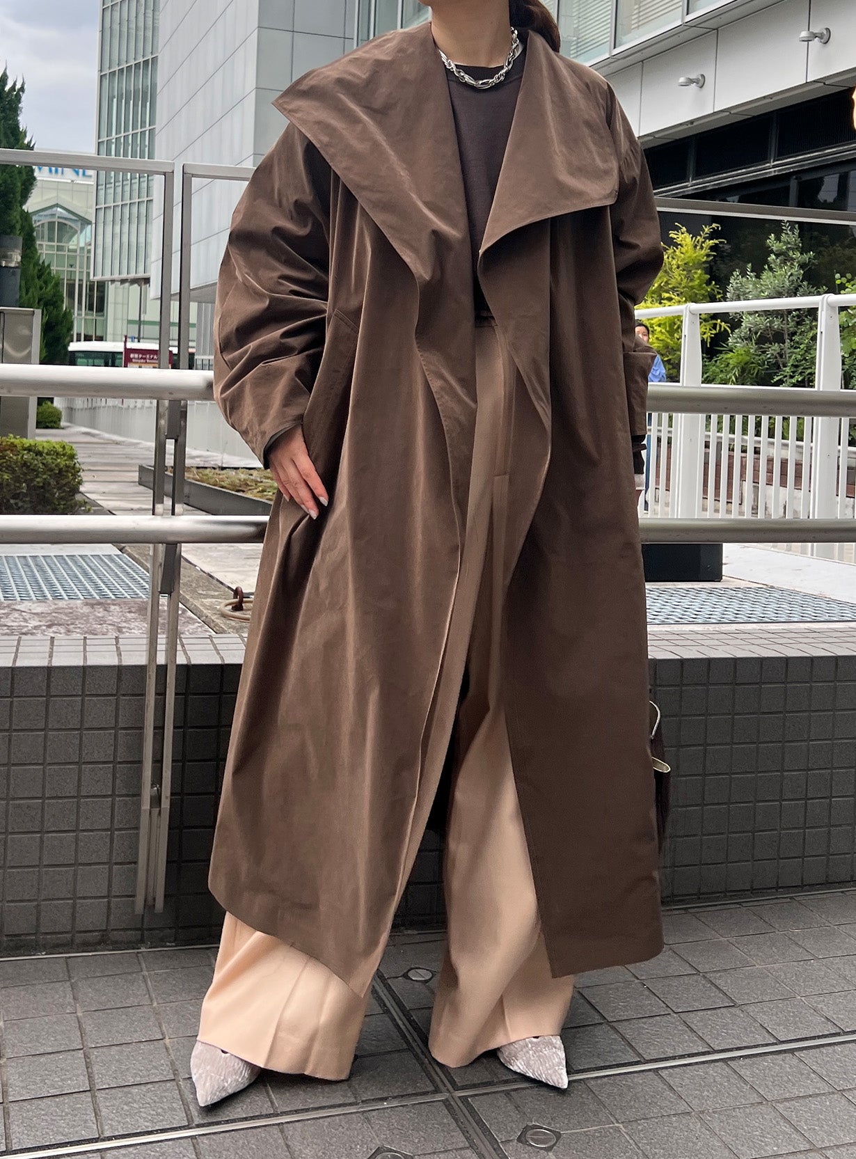 rスウェードタフタコート