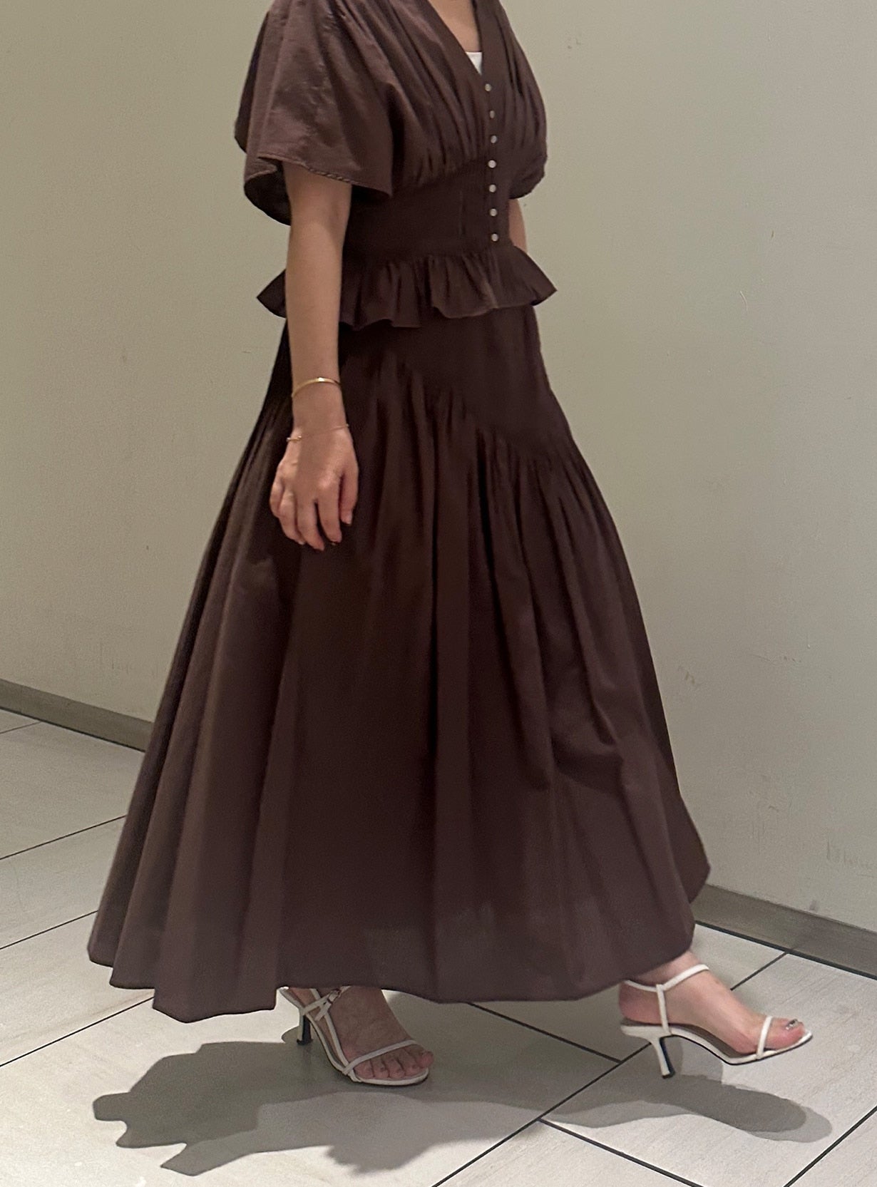 ピンタックスカート