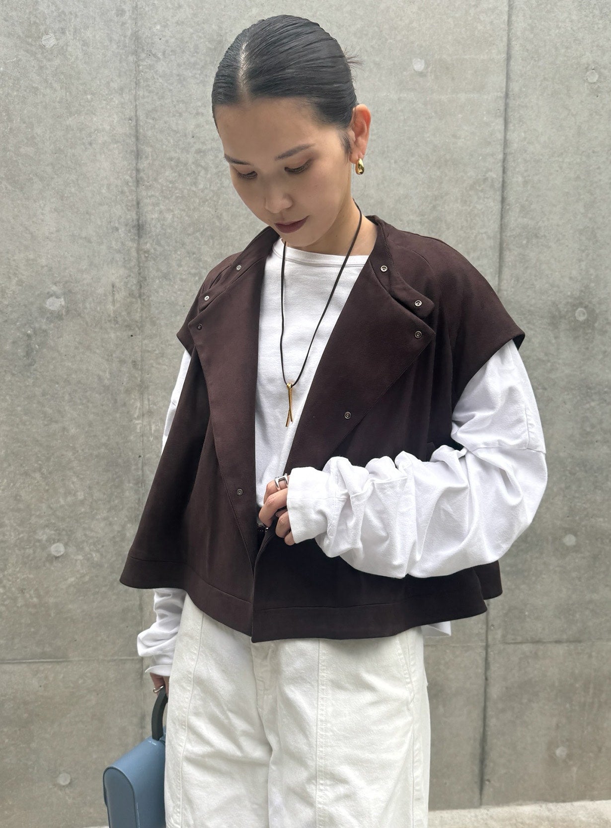 rスウェードAラインベスト