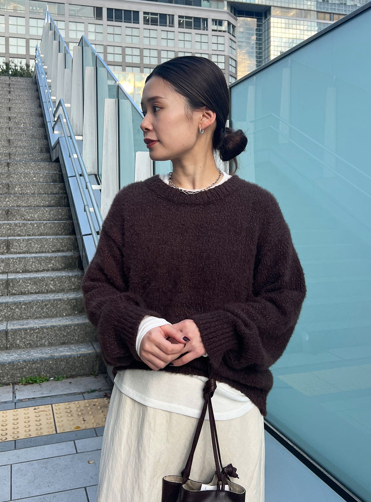 スラブリリーフェザープルオーバー