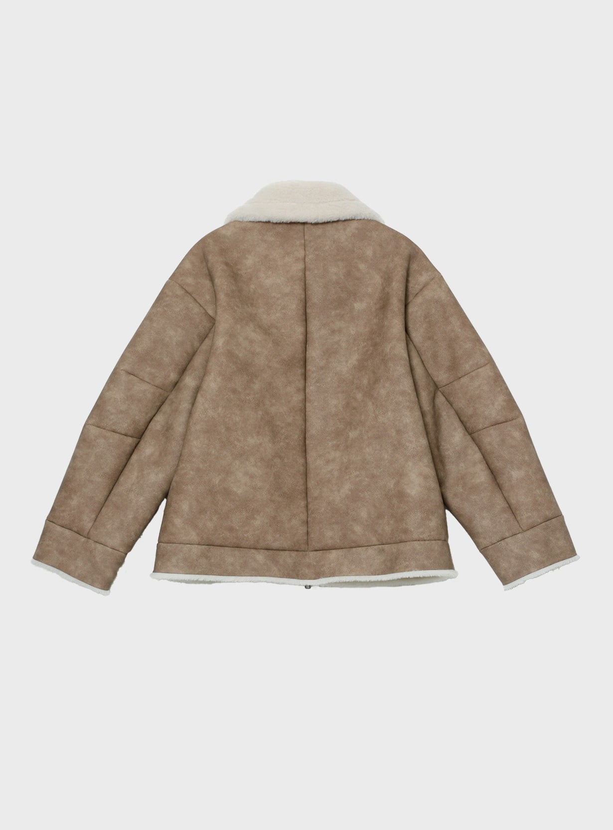 ステンカラーボアコート