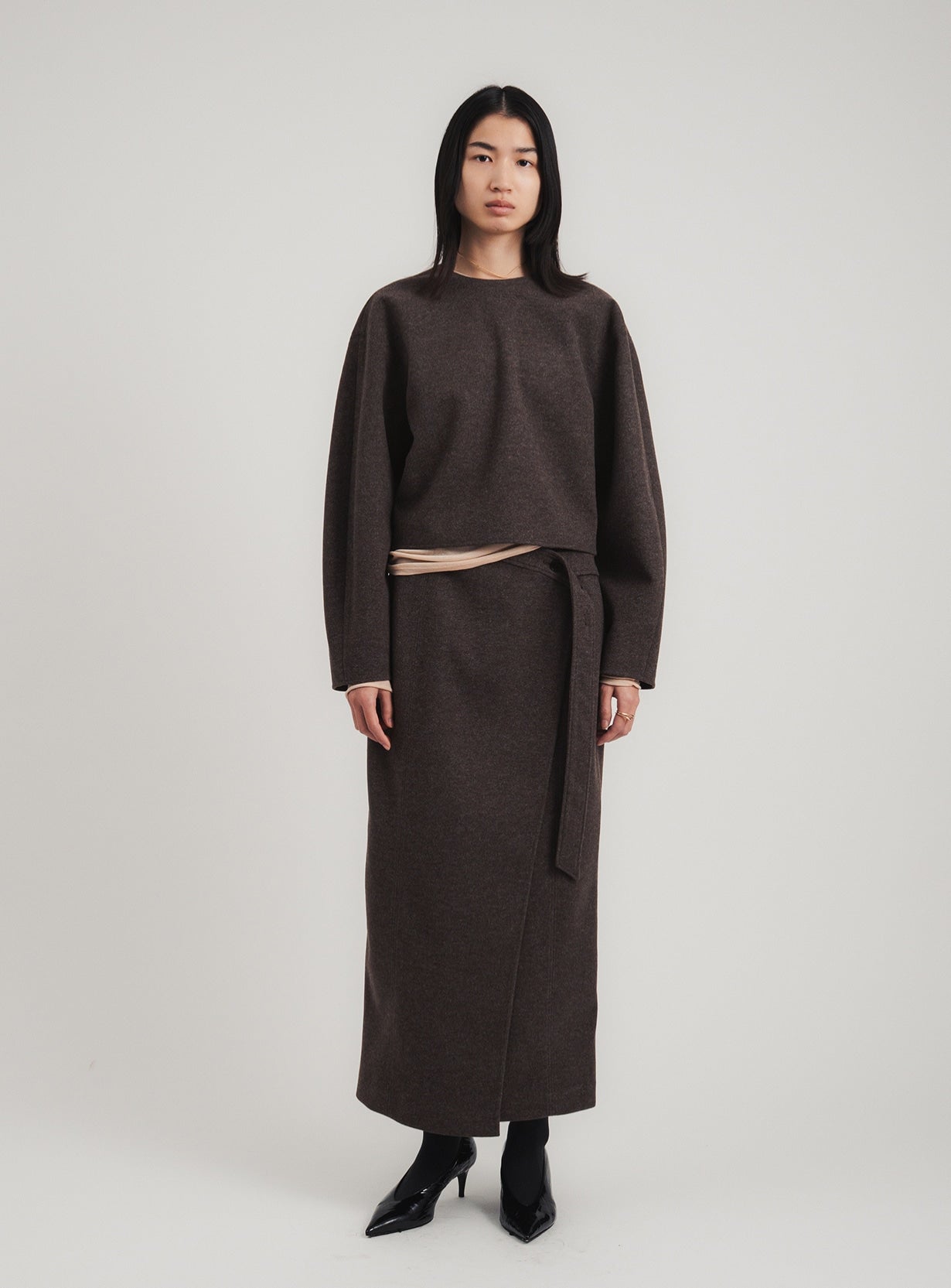 ニードルストレッチプルオーバー