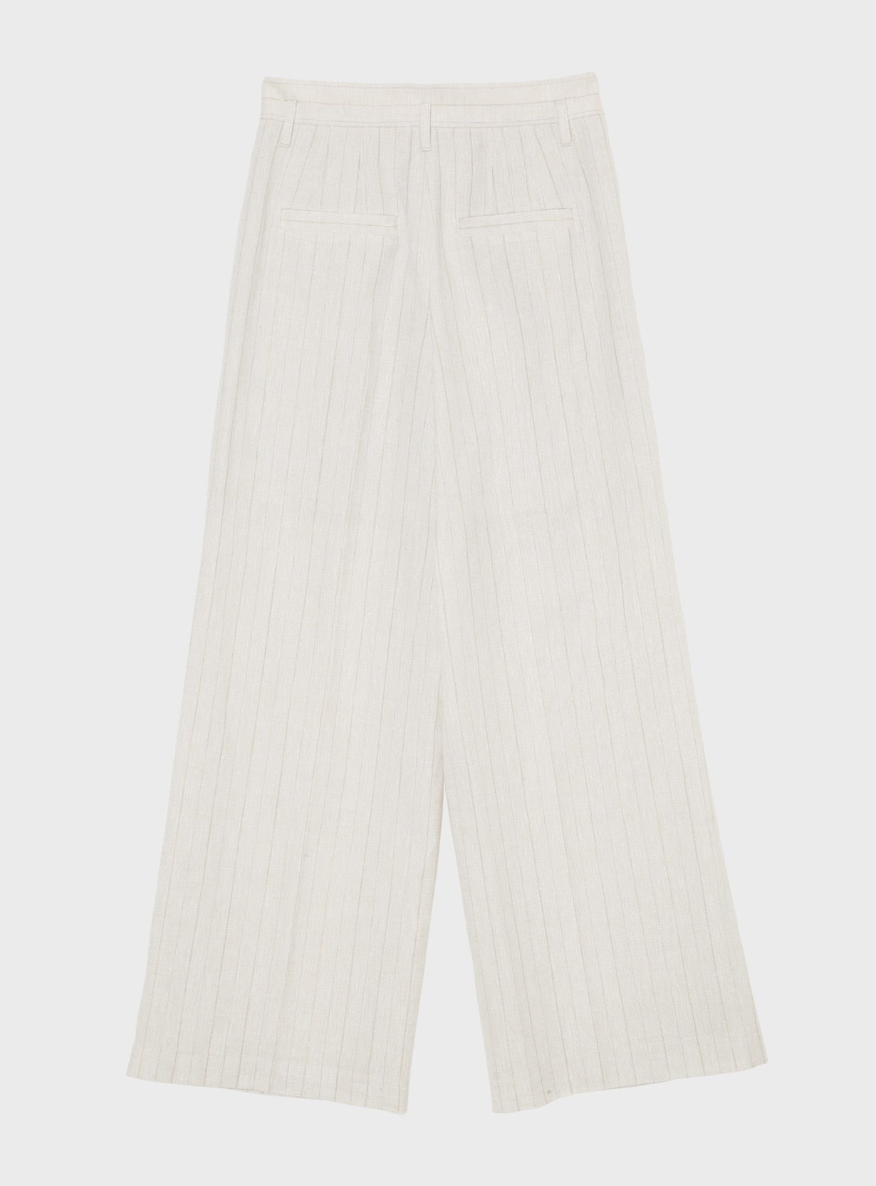 rストライプストレートパンツ