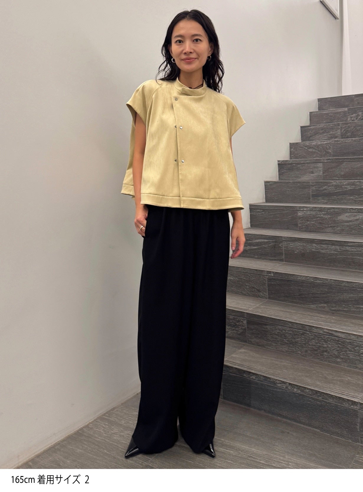 rスウェードAラインベスト