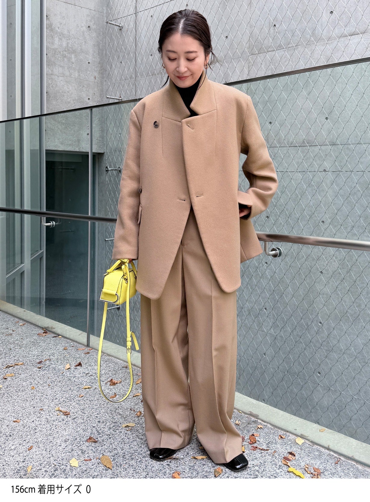 スタンドカラーメルトンコート