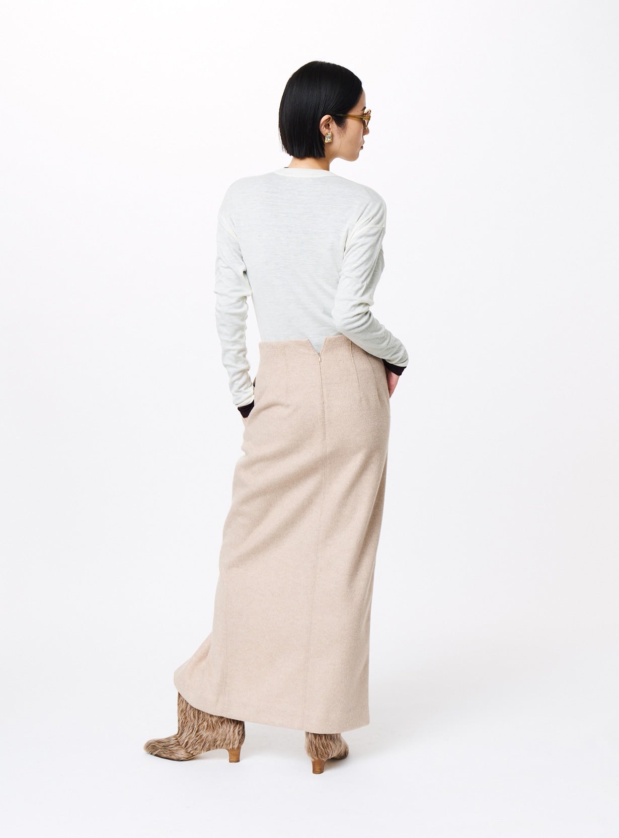 ハイウエストビーバースカート