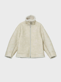 ステンカラーボアコート