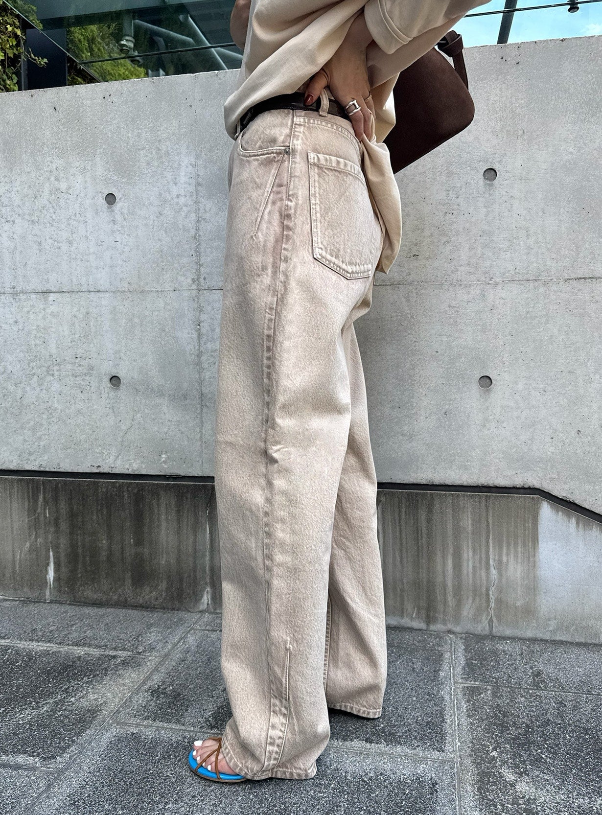 rフェードダイストレートデニム