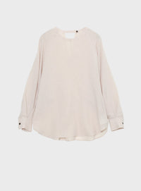 ガーゼラウンドシャツ