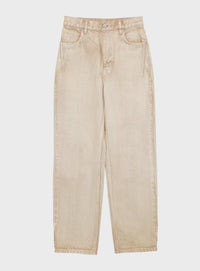 rフェードダイストレートデニム