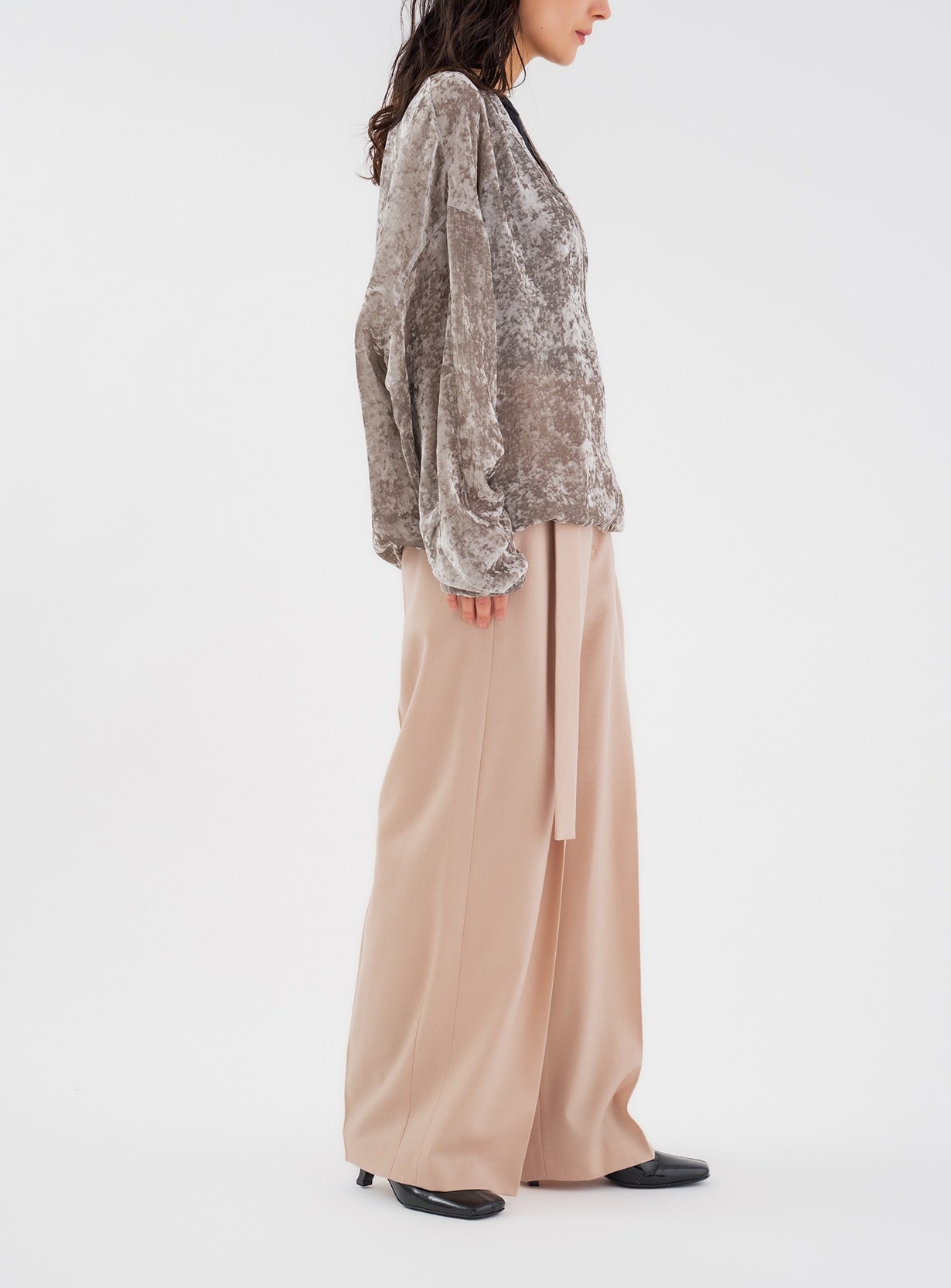 シアーベルベットブルゾン