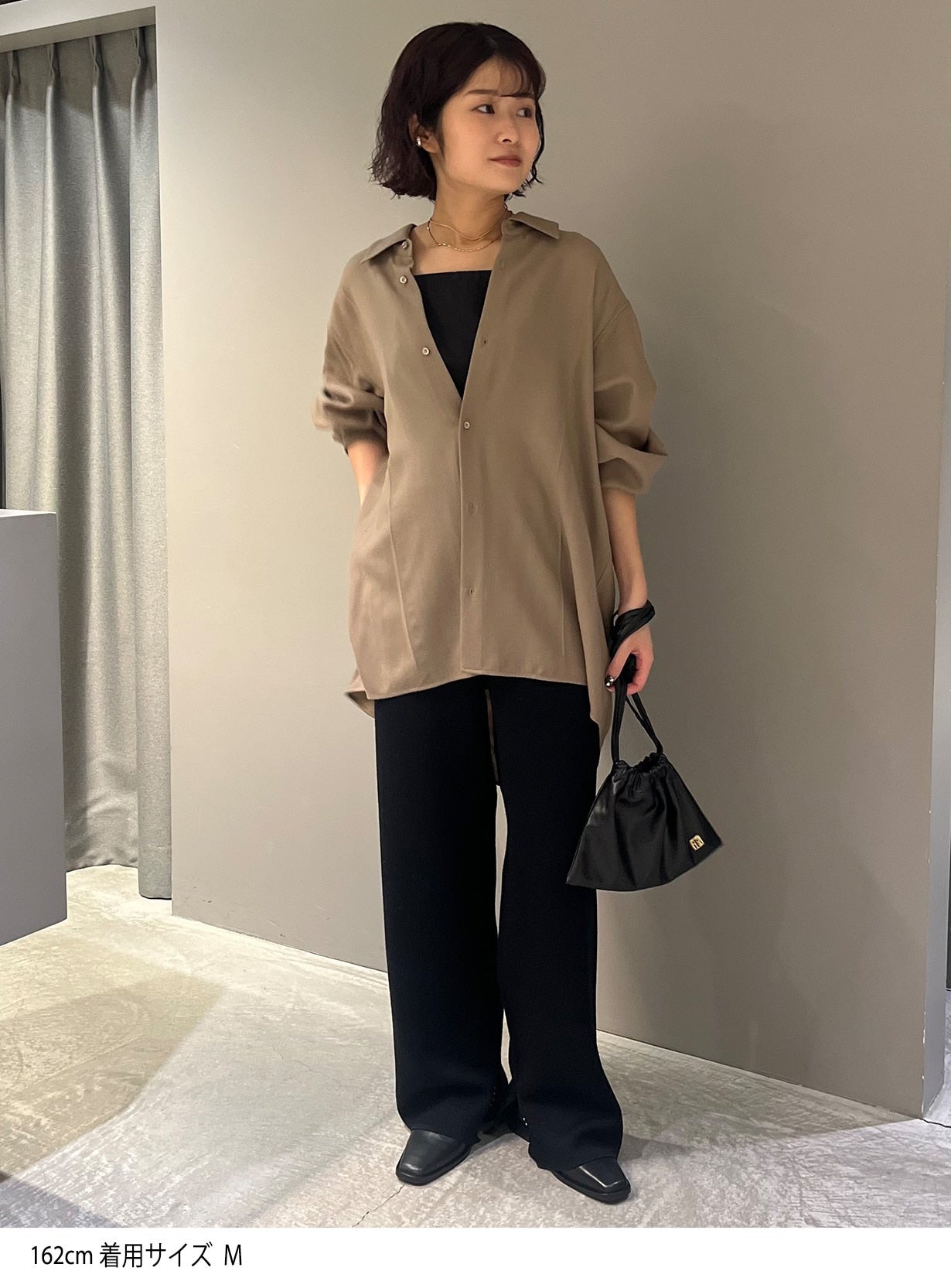 rアムンゼンジョーゼットシャツ