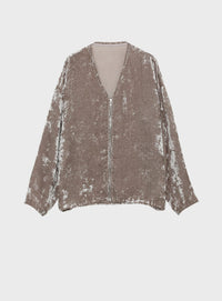 シアーベルベットブルゾン