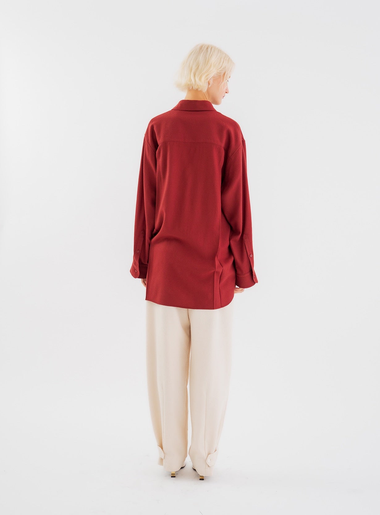 rアムンゼンジョーゼットシャツ