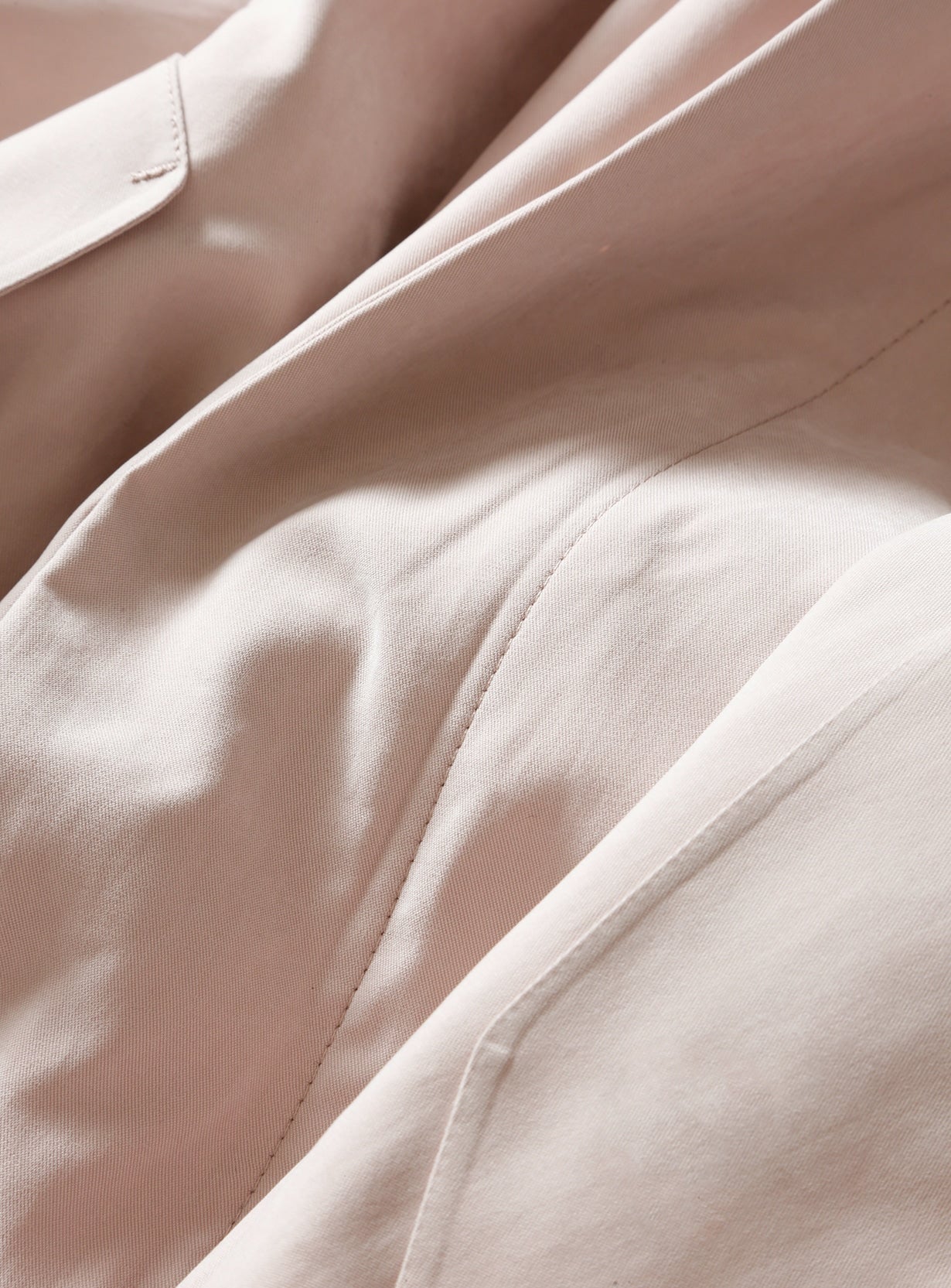 rピーチブラッシュドオーバーコート