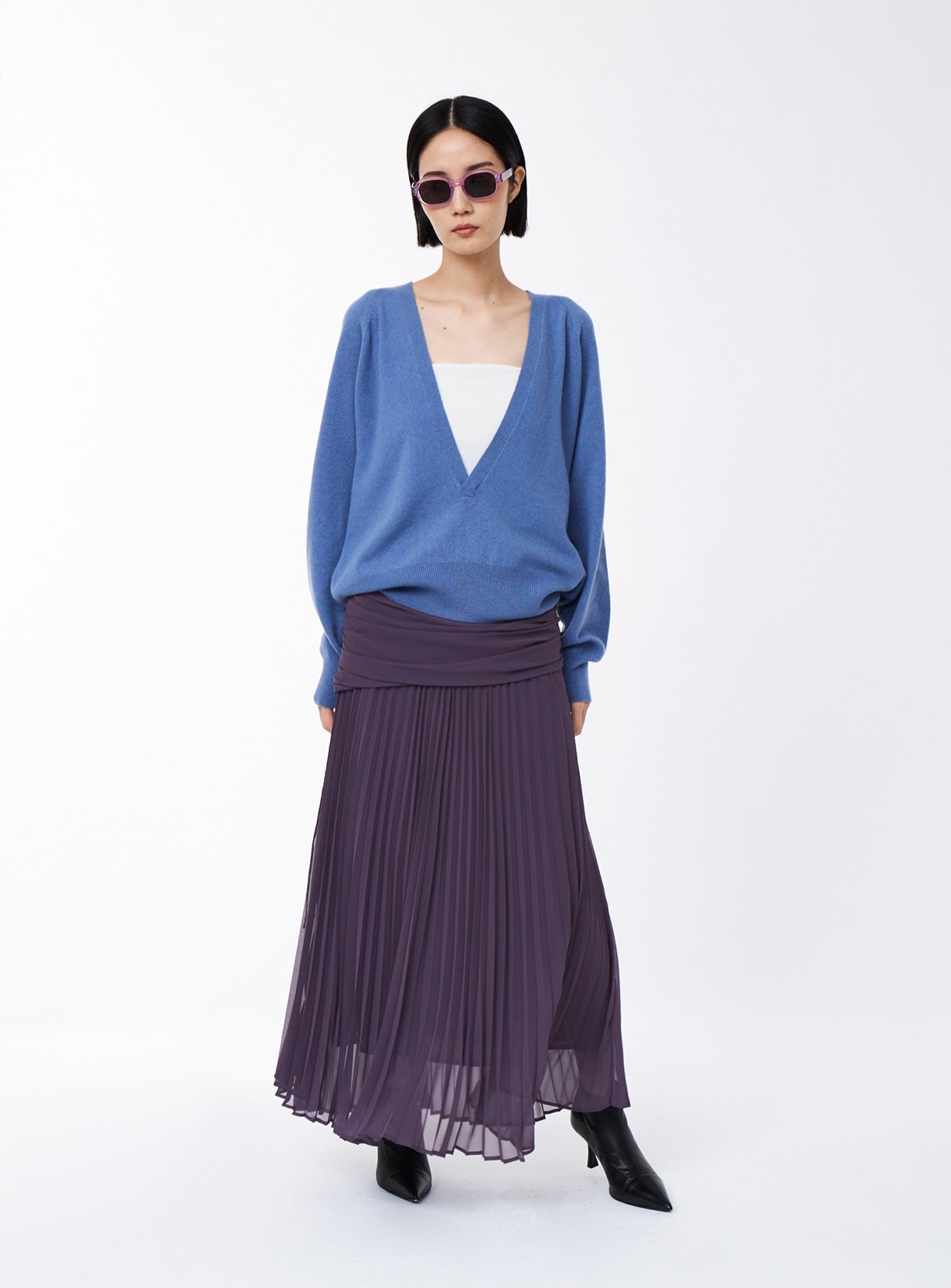 シフォンジョーゼットスカート