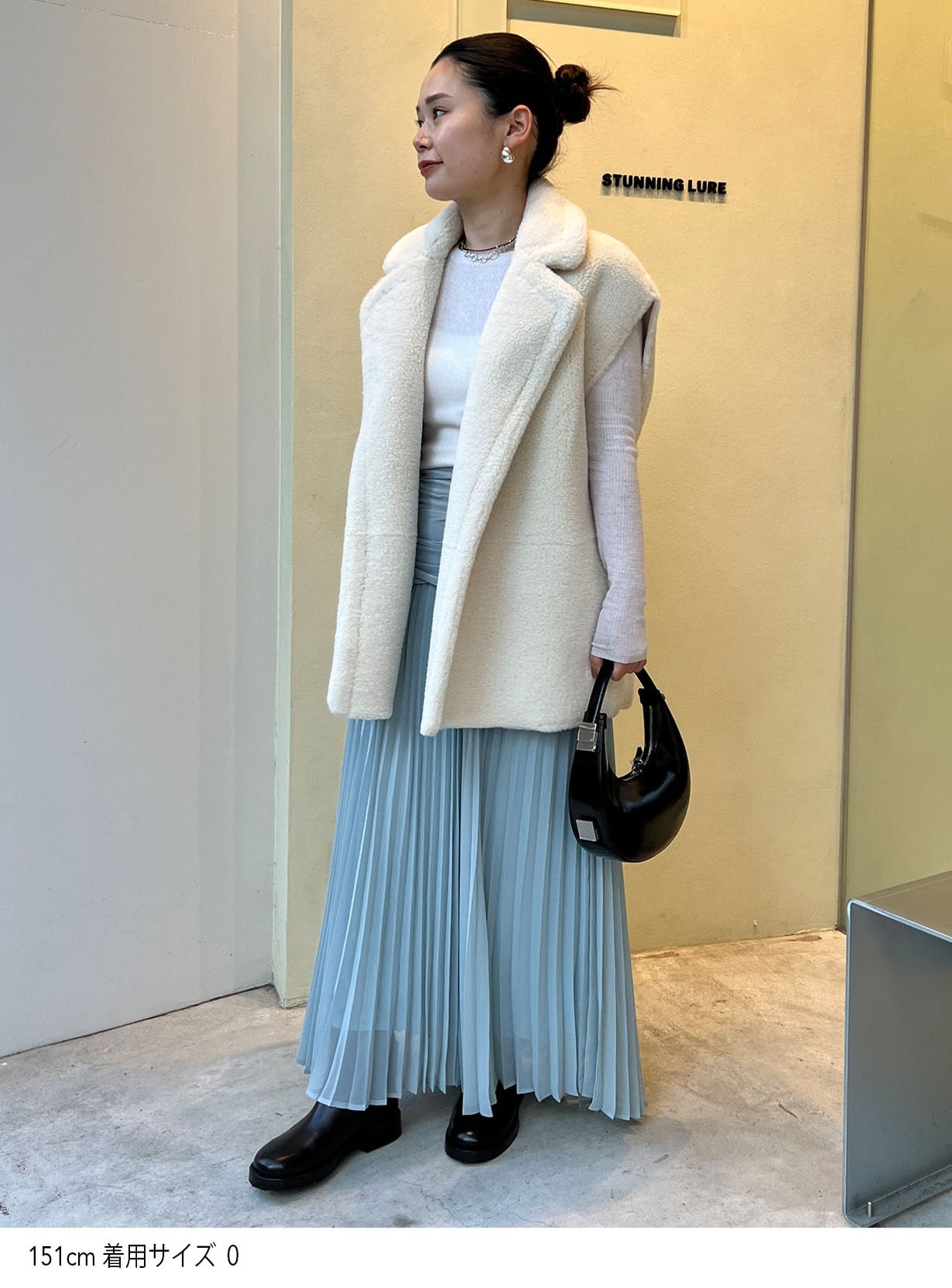 シフォンジョーゼットスカート