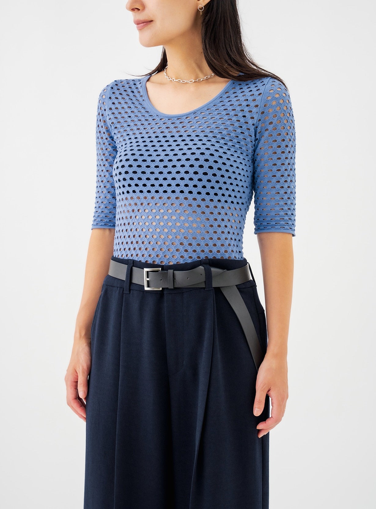 rメッシュニットボディースーツ