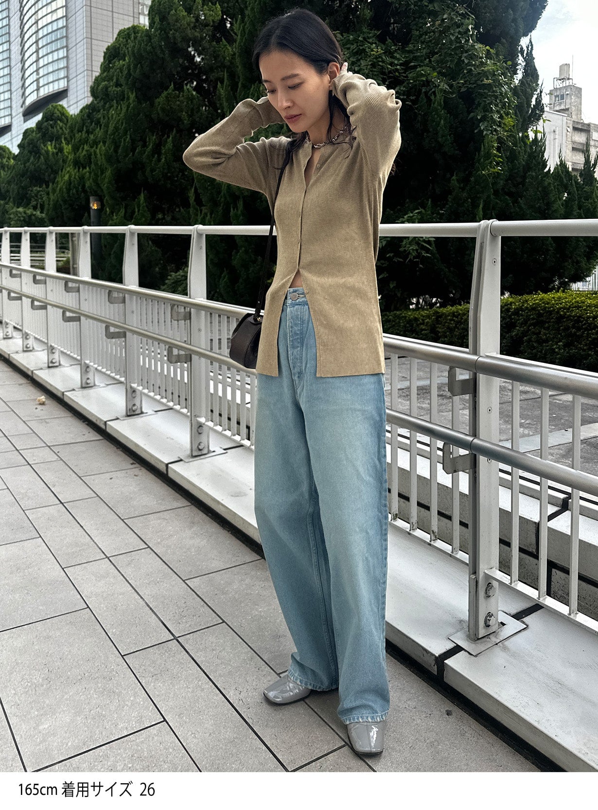 rワイドレッグデニム