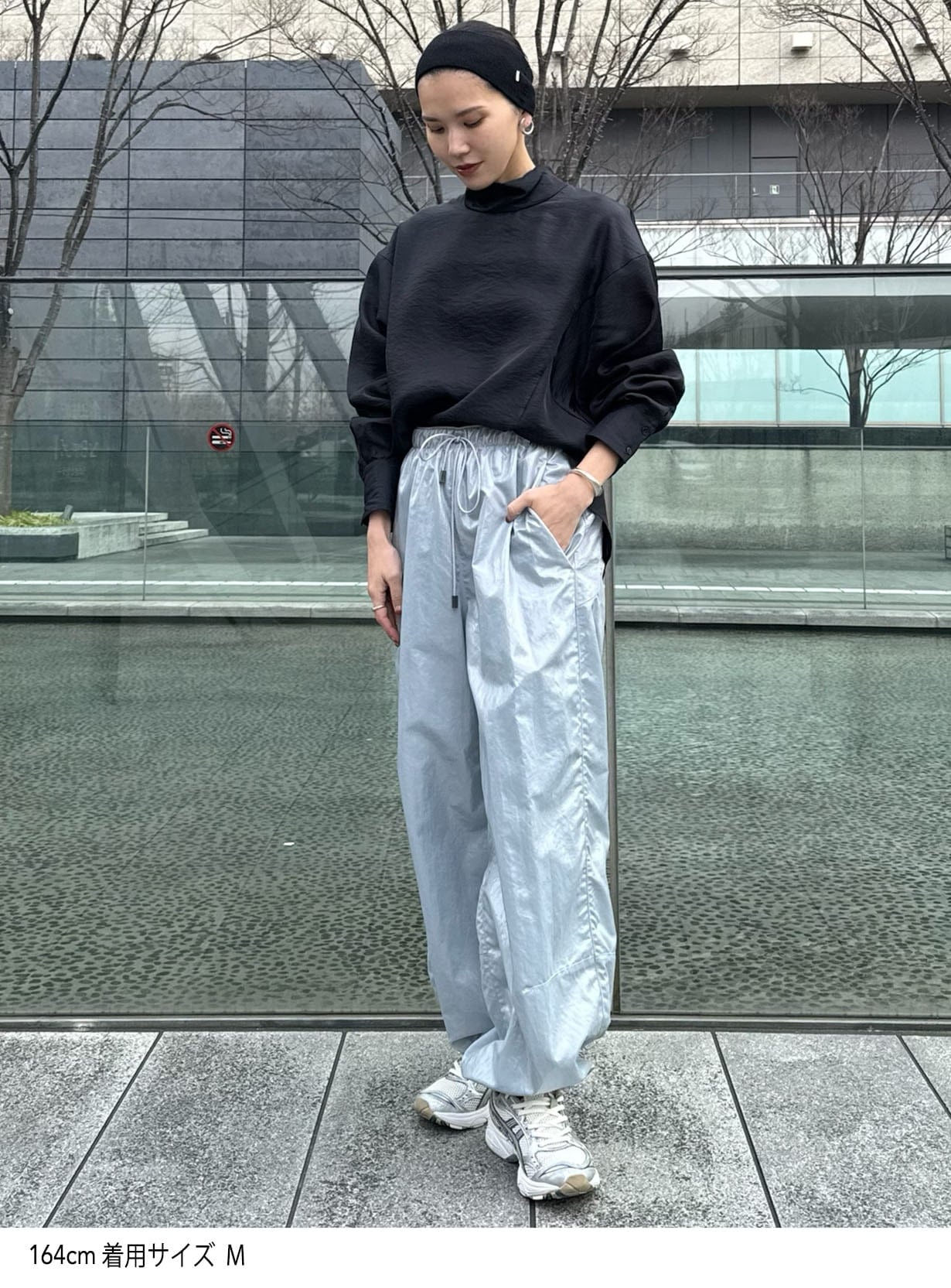 クリアスタンドネックシャツ
