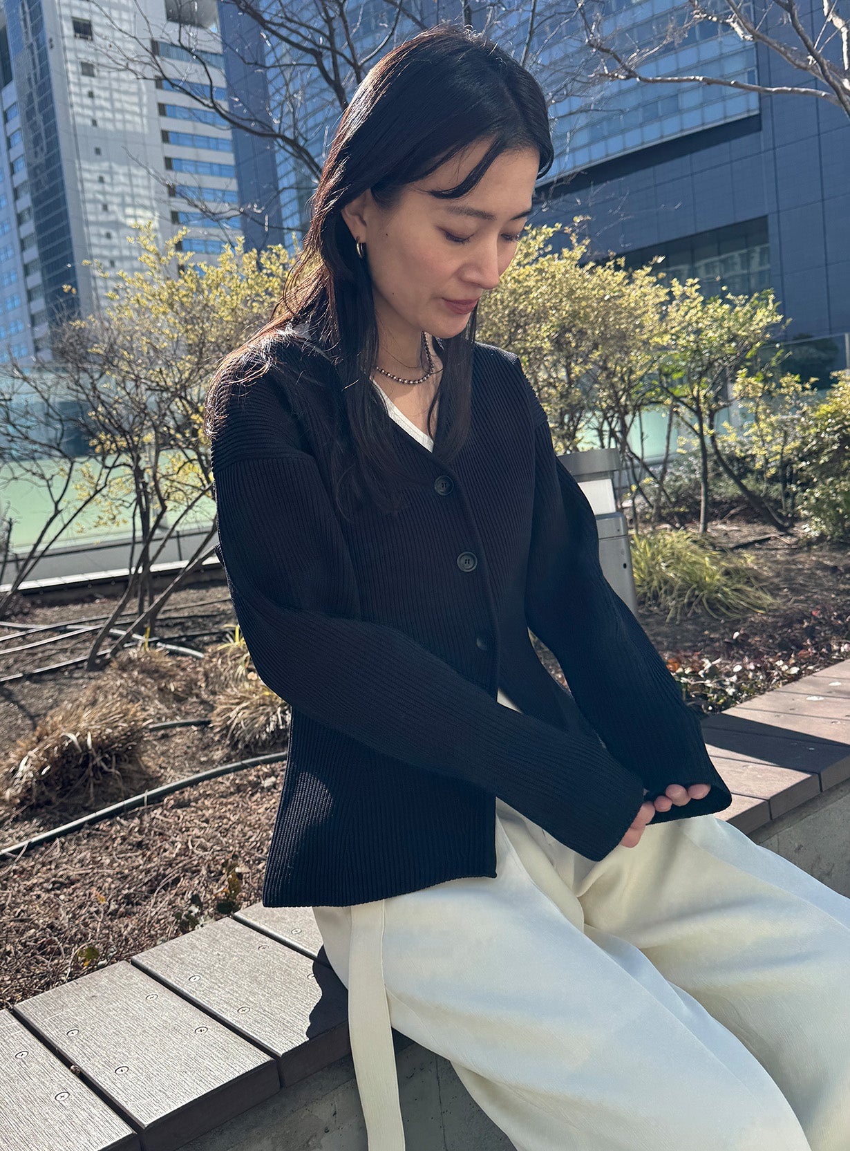 アモッサスリットカーディガン