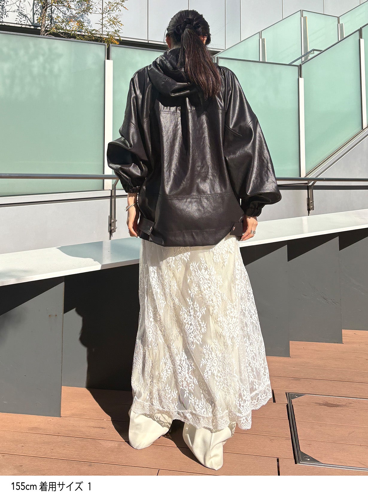 ウールギャバストレートパンツ