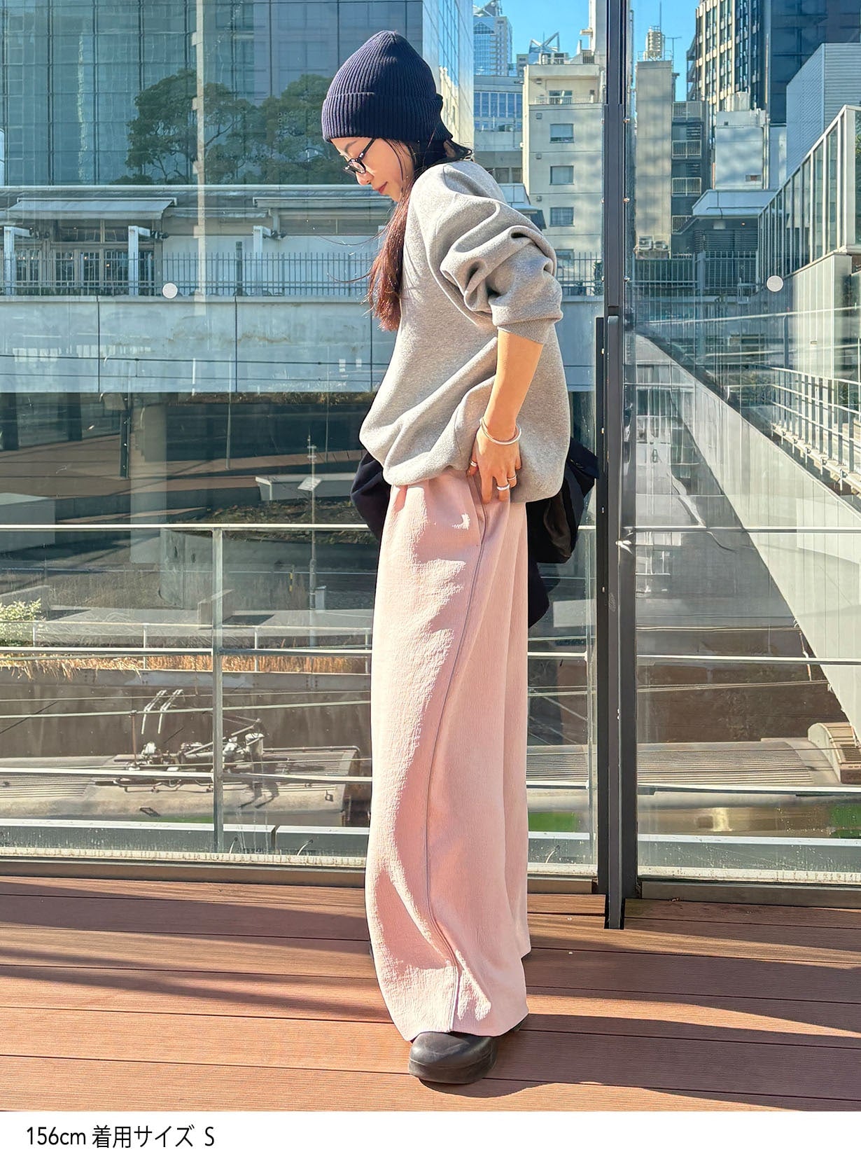 コットンニットスウェットプルオーバー