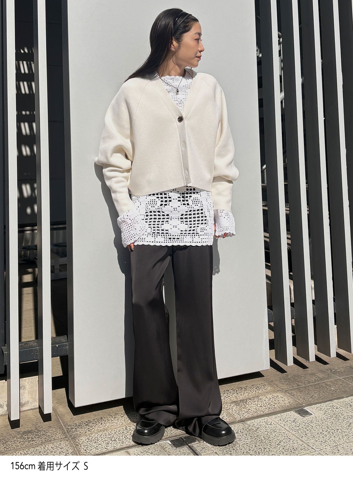 ダブルフェイスニットカーディガン