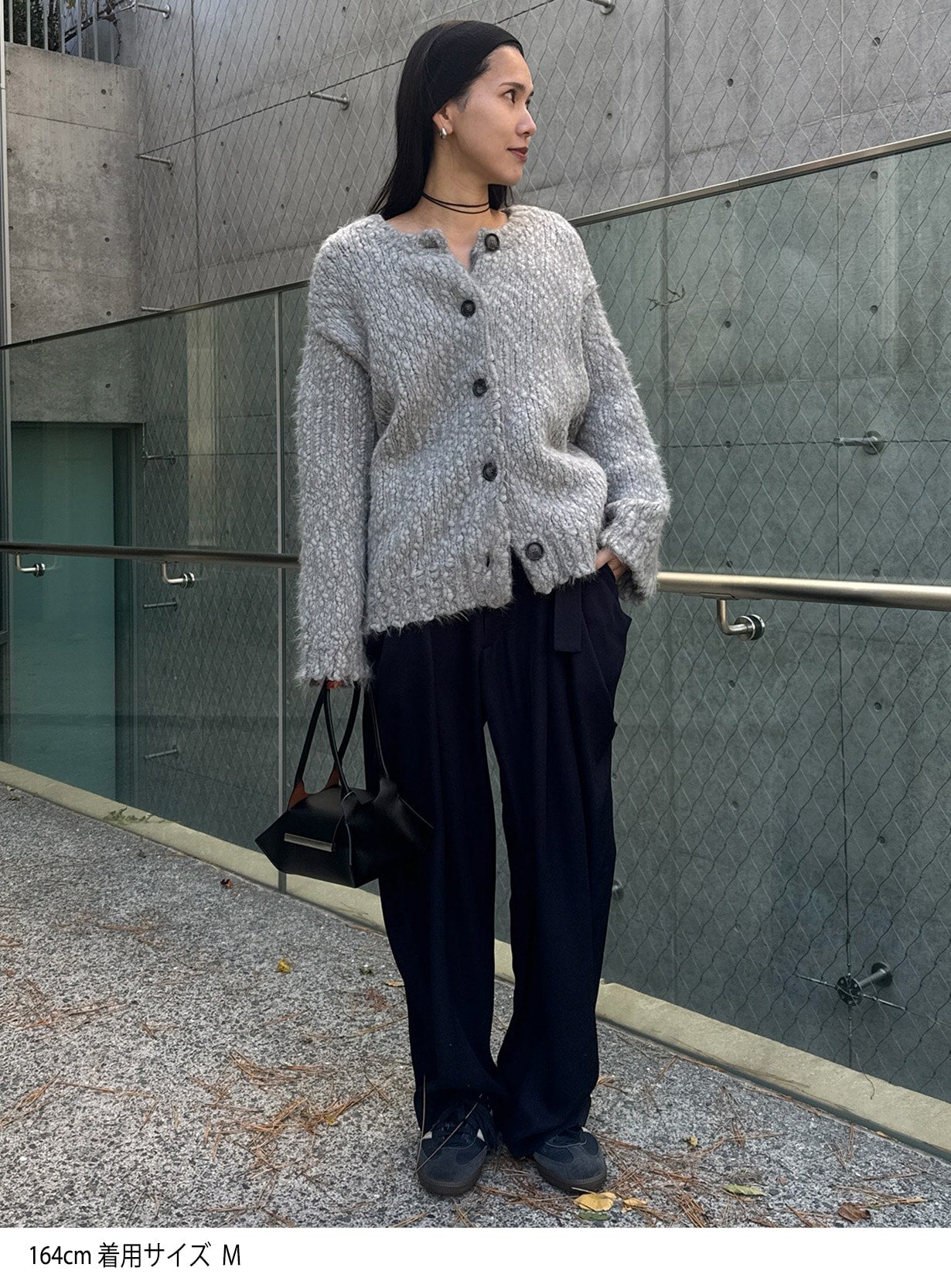 スラブフェザーカーディガン