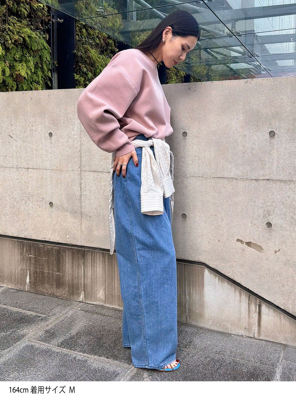 コットンニットスウェットプルオーバー