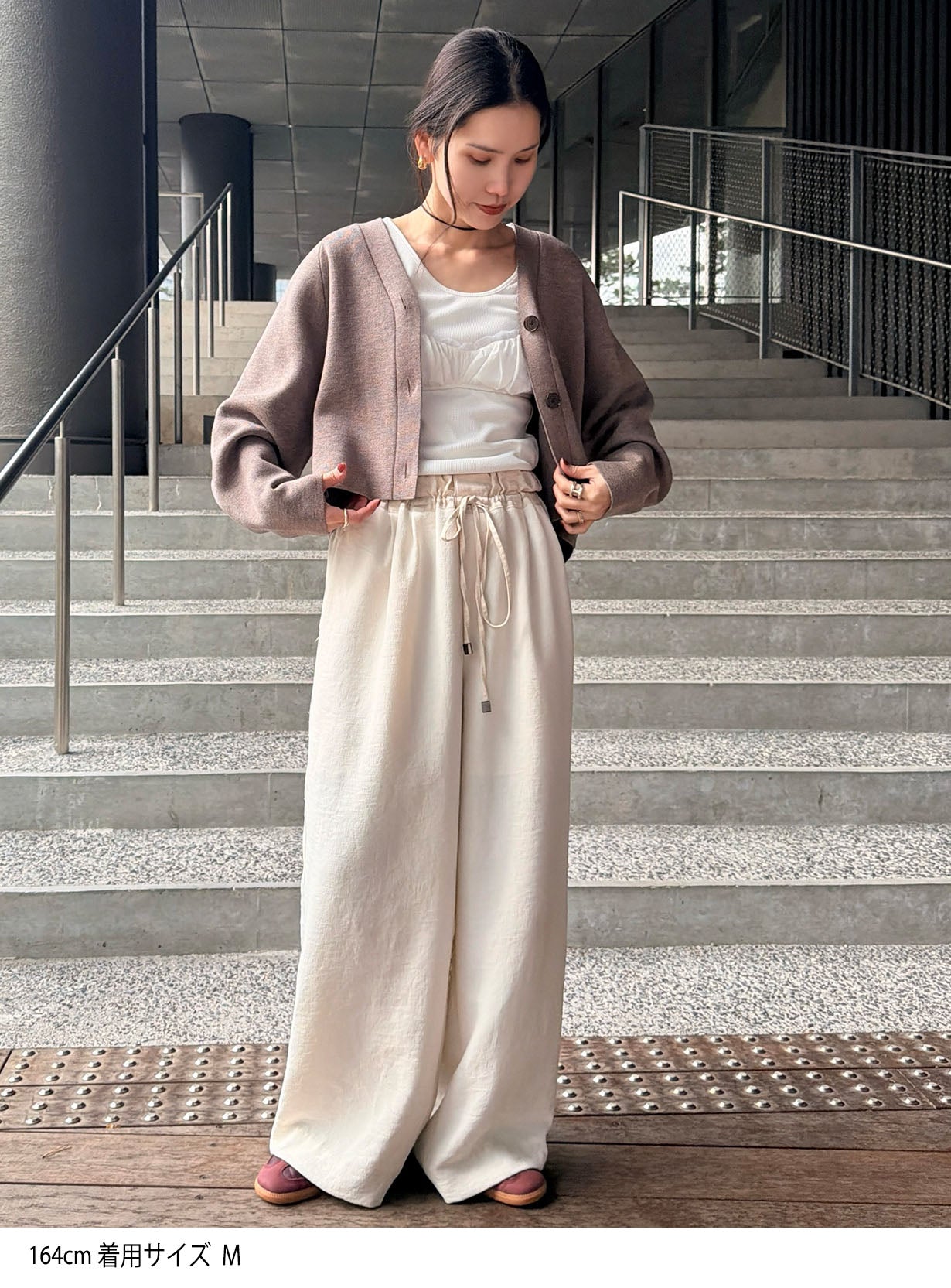 ダブルフェイスニットカーディガン