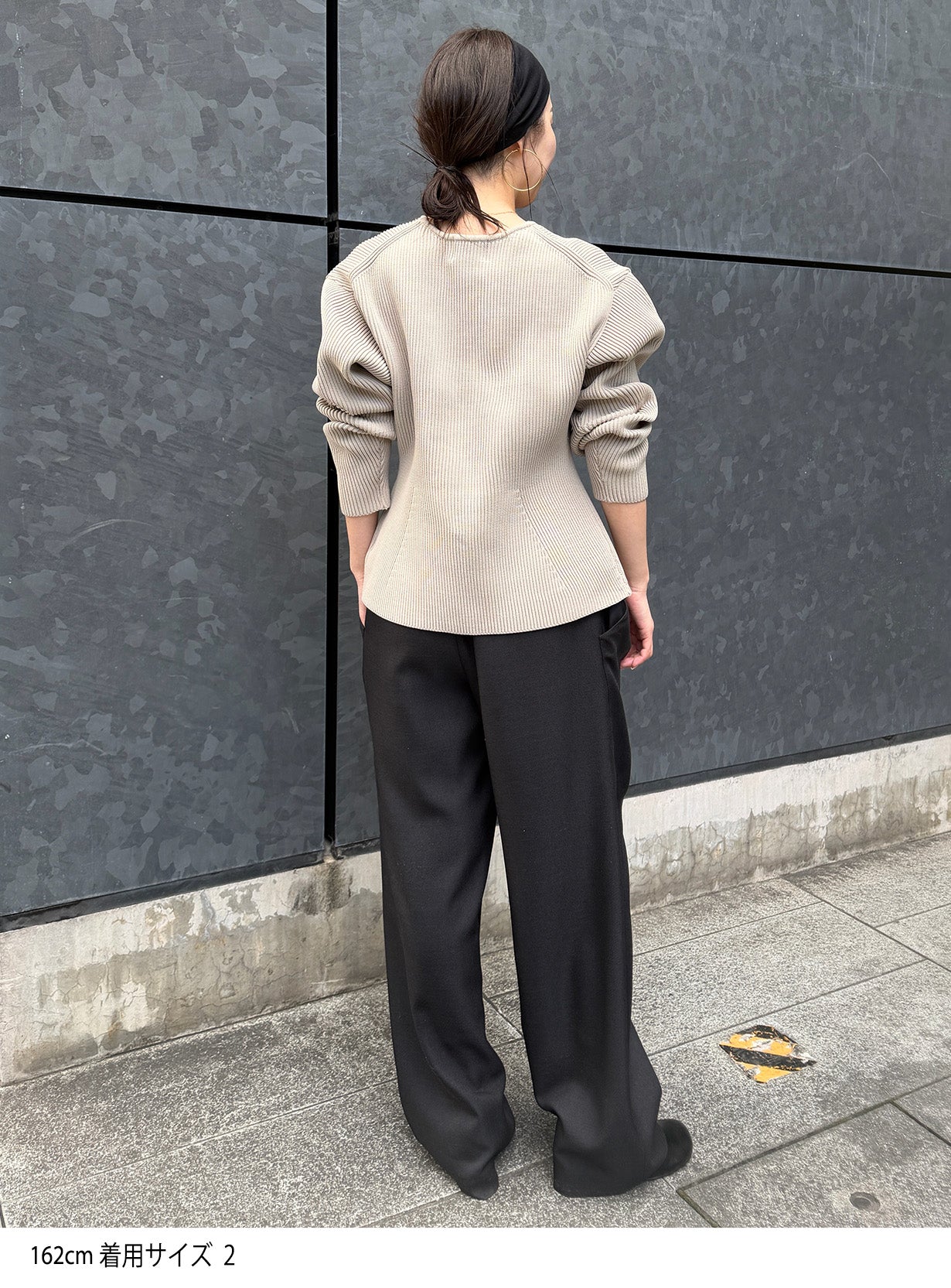 rラップドレープパンツ