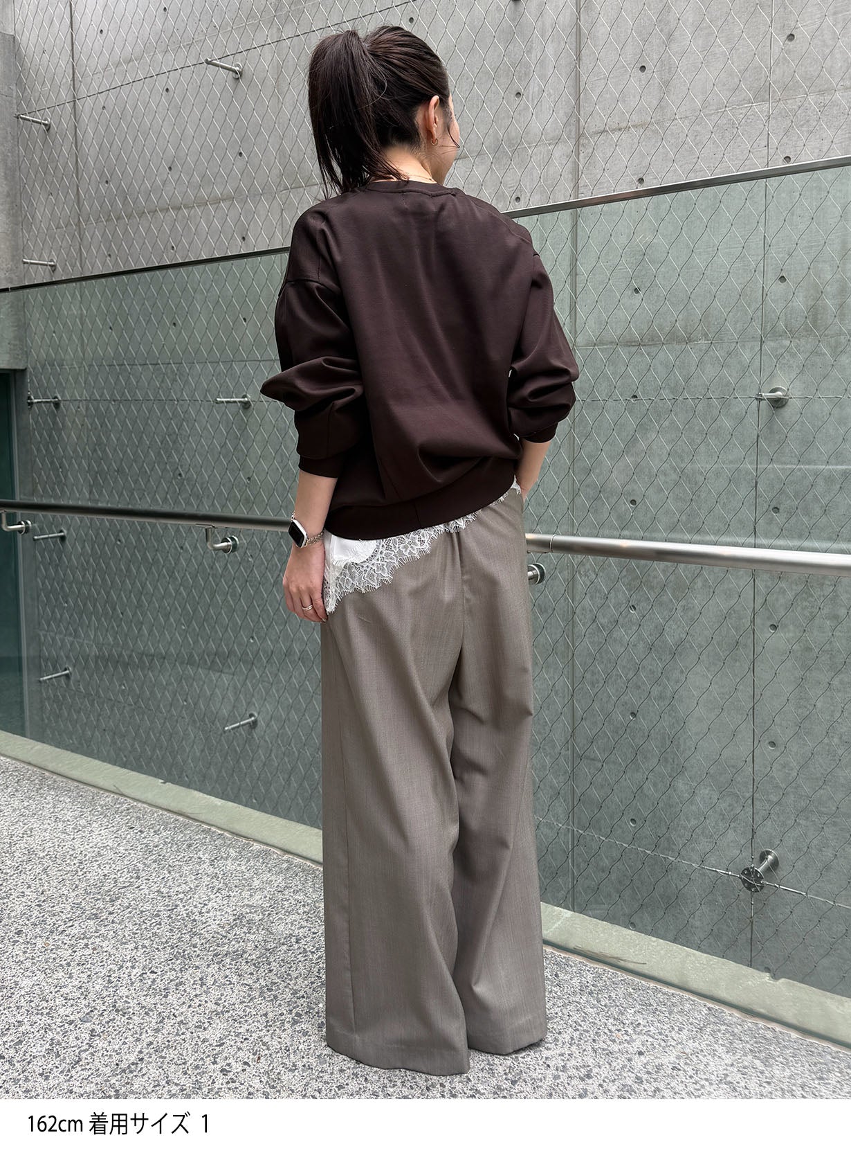 ギャザーイージーワイドパンツ