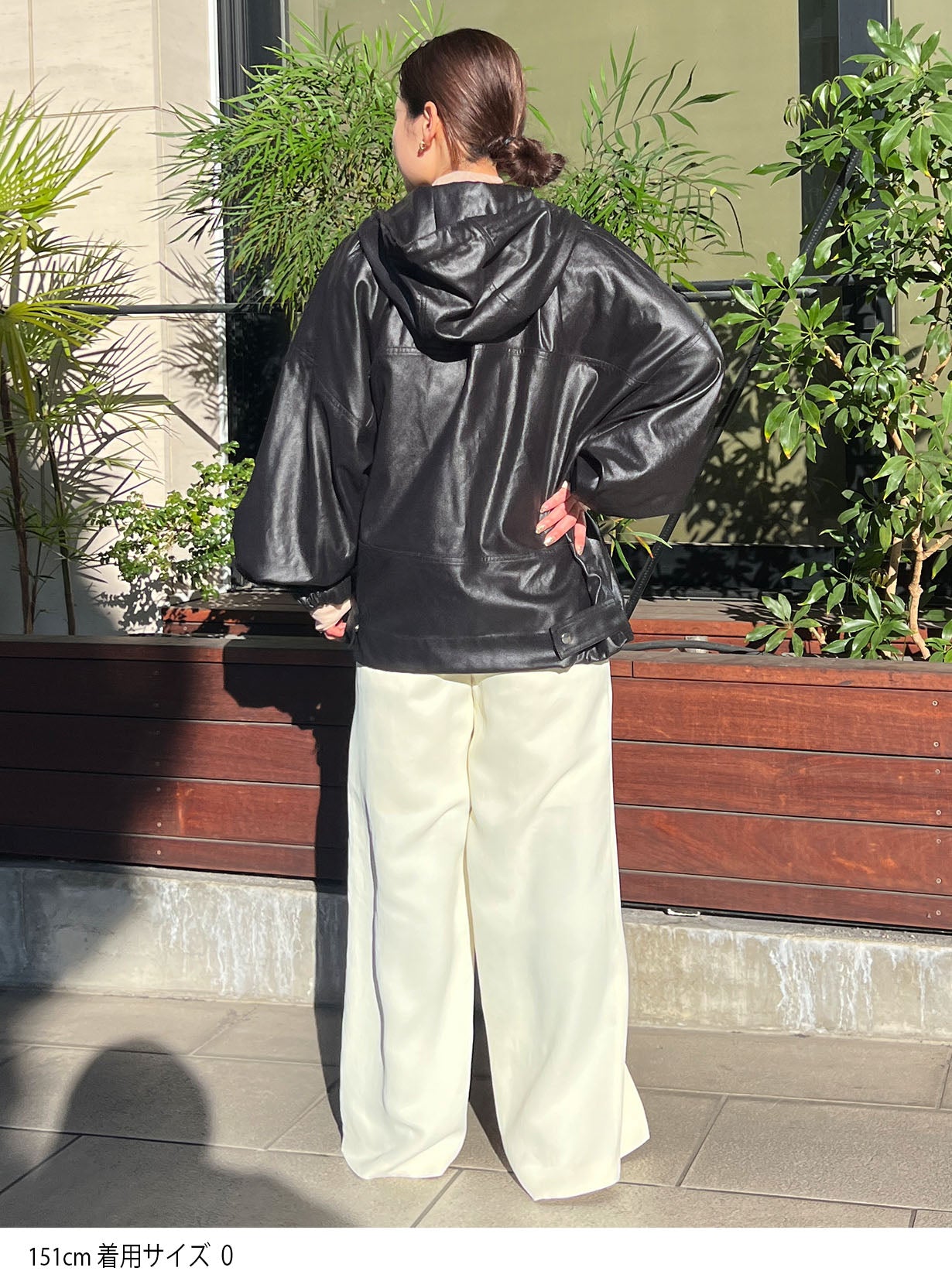 rベルテットサテンパンツ