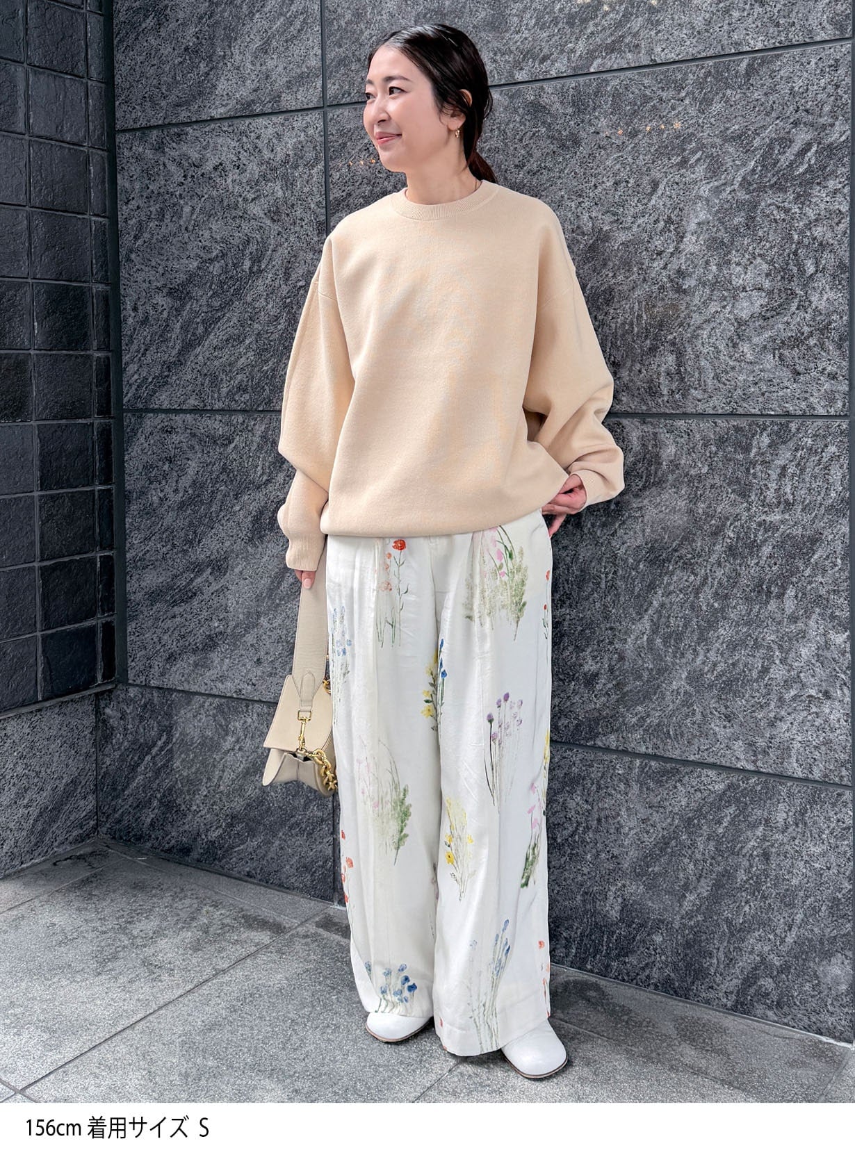 コットンニットスウェットプルオーバー