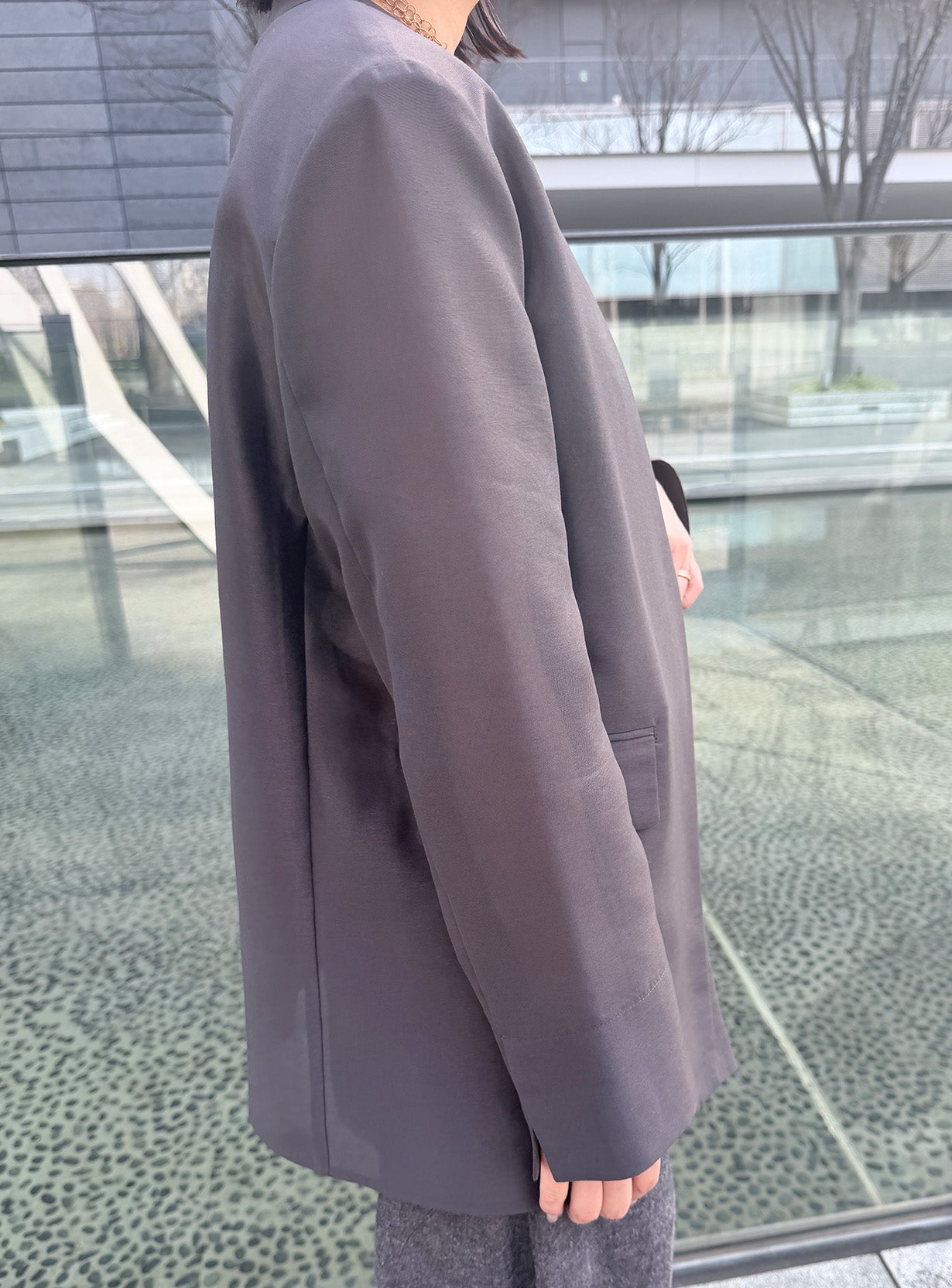 rカラーレスシアージャケット