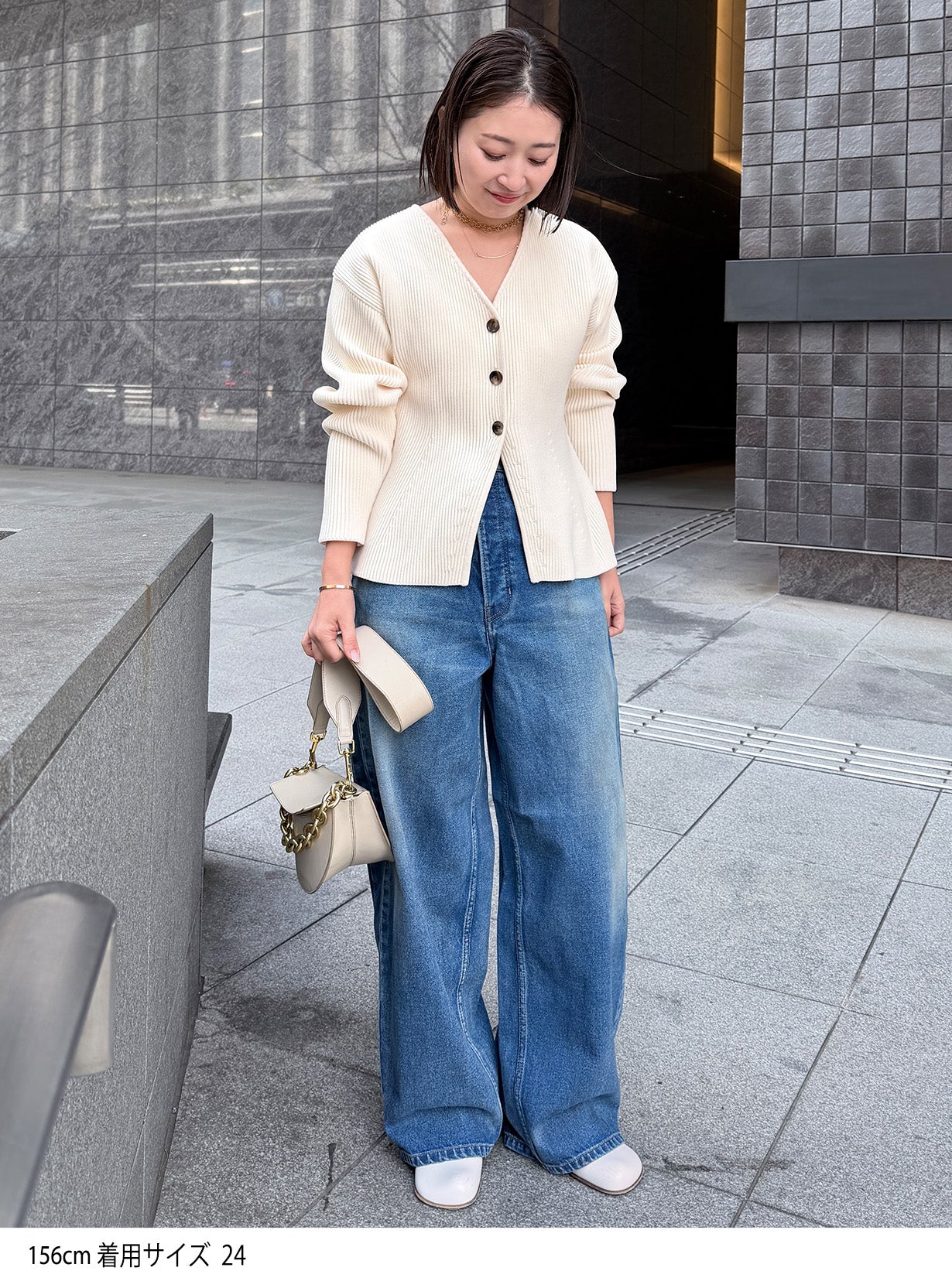 rミディーウォッシュドデニム