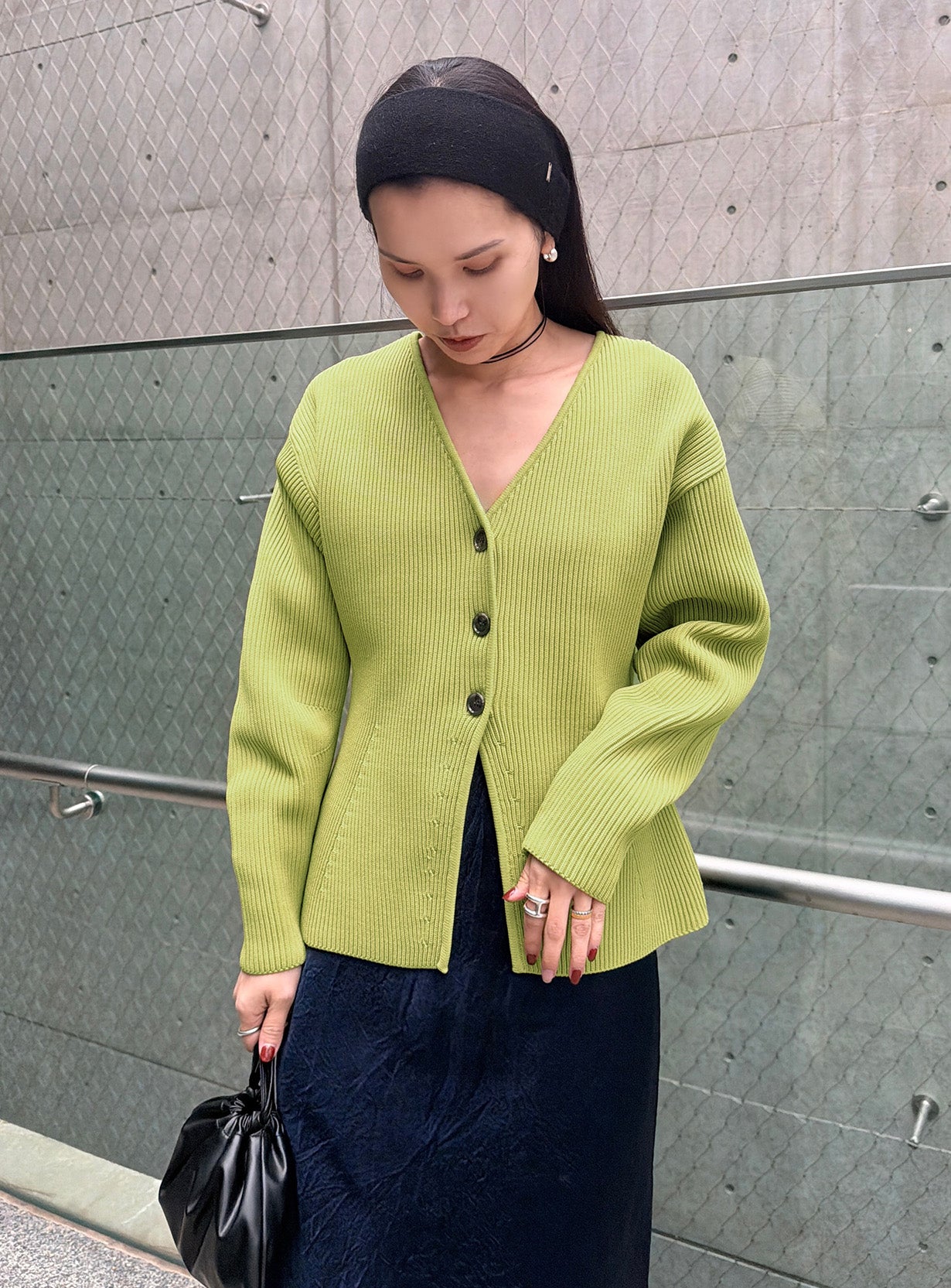 アモッサスリットカーディガン