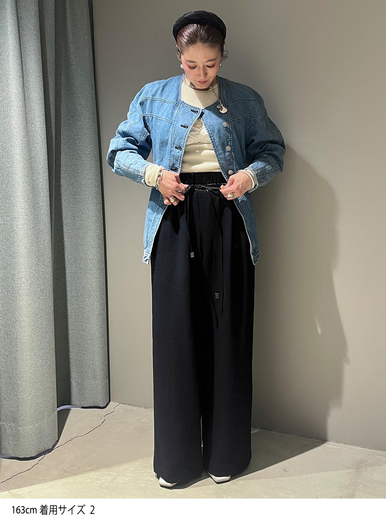 rジョーゼットトラックパンツ