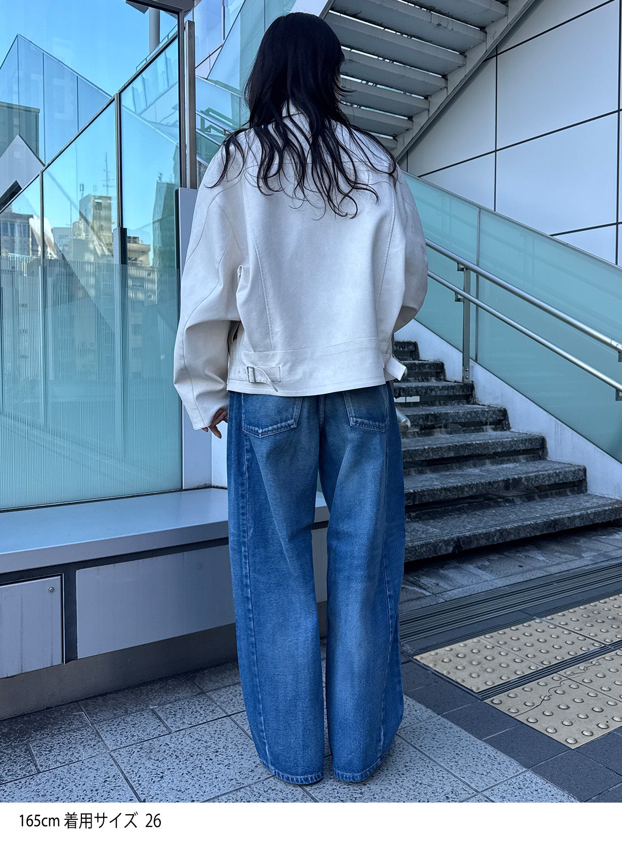 rミディーウォッシュドデニム