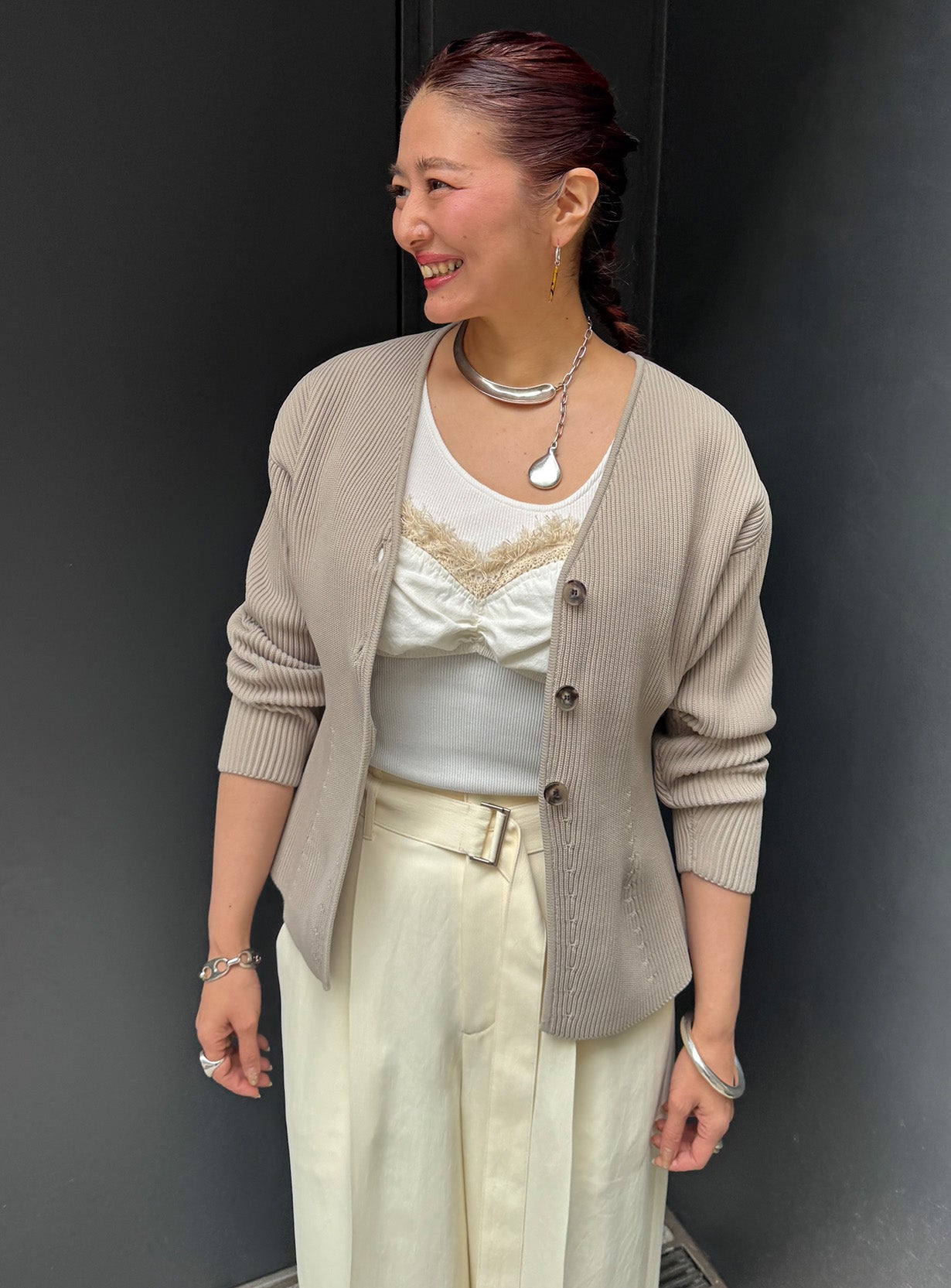 アモッサスリットカーディガン