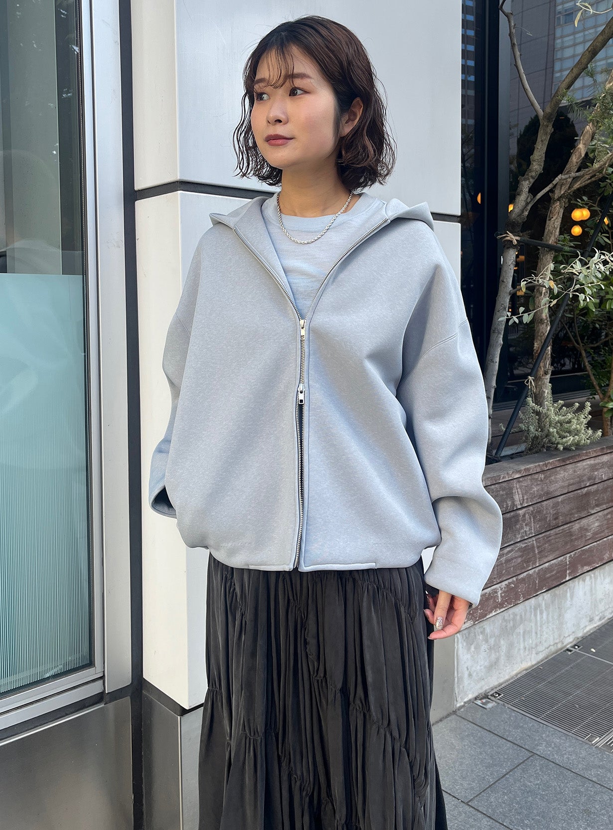 rリサイクルポリエステルフーディー